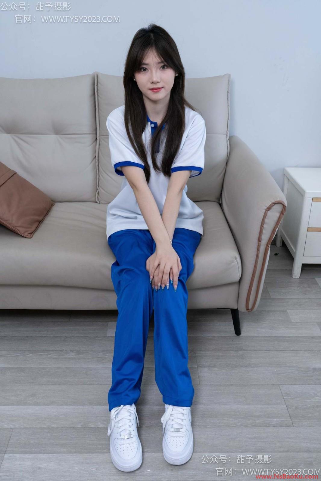 甜予摄影 NO.098 璇璇-校服、板鞋、白棉袜、肉丝（脚尖加固款）[125P/2V/10.24GB]-男士宝库