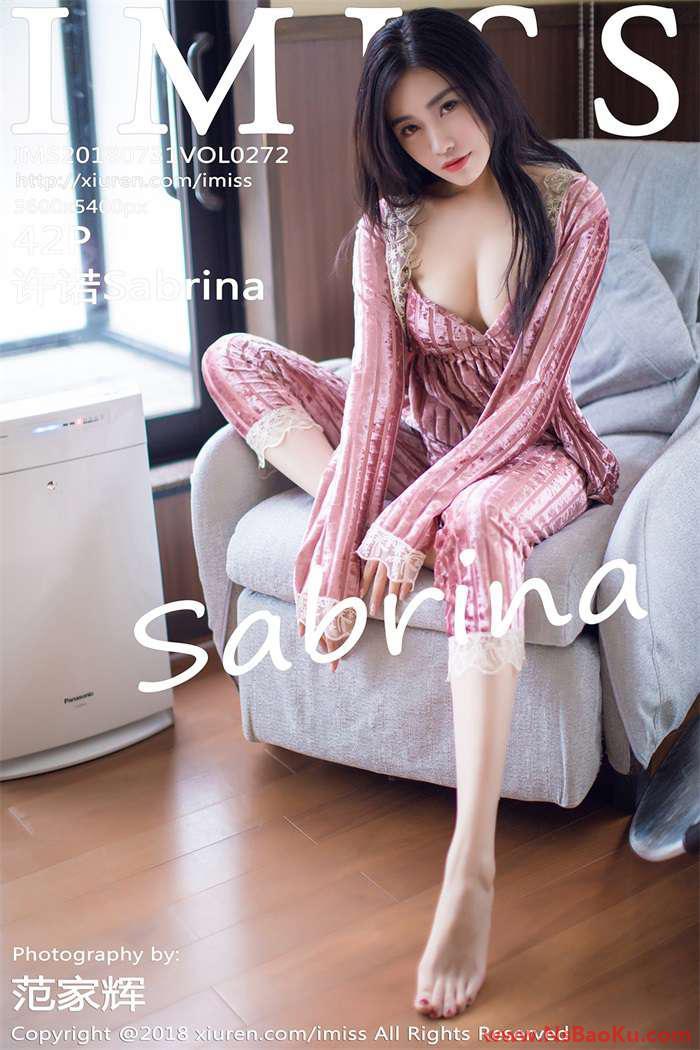 [IMiss爱蜜社] 2018.07.31 Vol.272 许诺Sabrina [42P/168MB]-男士宝库