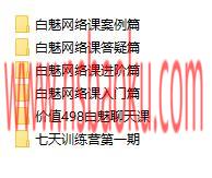 白魅极速推倒课程（经典课程）-男士宝库