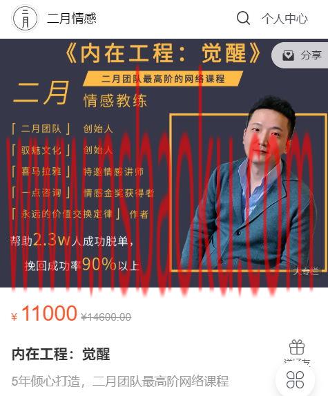 [96.1GB]二月团队《内在工程：觉醒》完整版-男士宝库