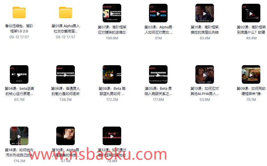 图片[2]-柯李思Chris《高阶框架1.0+2.0》百度云下载【091302】-男士宝库