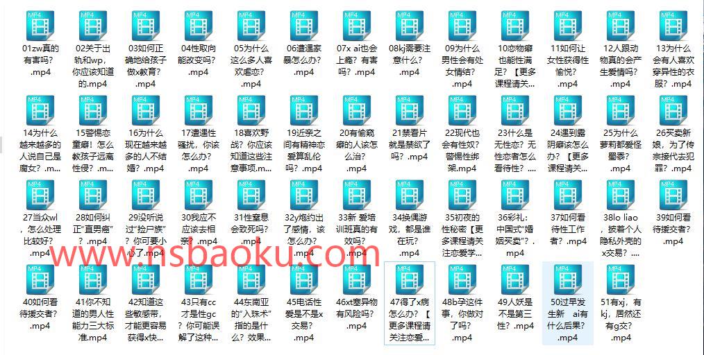 《李银河的52堂性学课：人人都需要的性爱锦囊》百度网盘下载【081210】-男士宝库