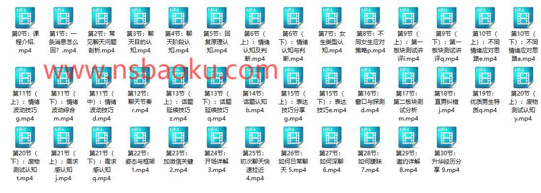 浪迹《升华聊天集训营2.0》百度网盘下载【080604】-男士宝库