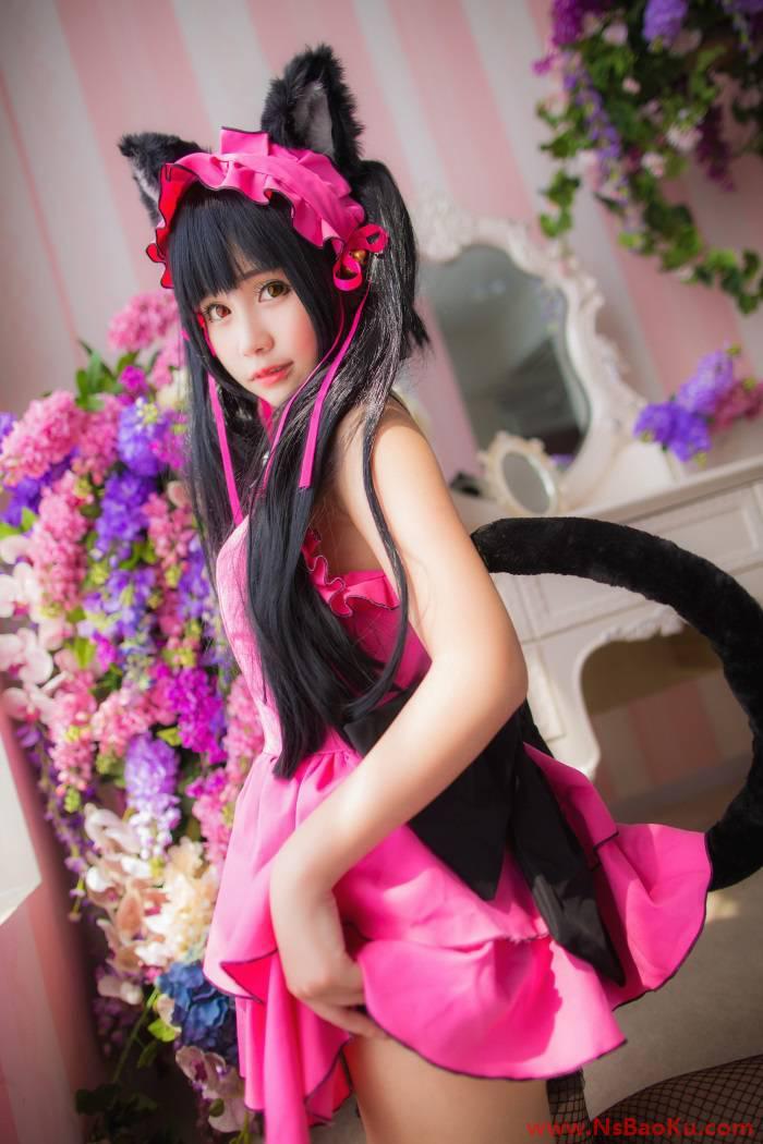 [Cosplay]《约会大作战》狂三猫咪 Cos [13P/101M]-男士宝库