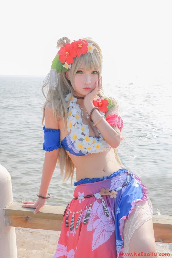 [Cosplay] 南小鸟-夏威夷水着觉醒泳装福利高清写真[14P/102M]-男士宝库
