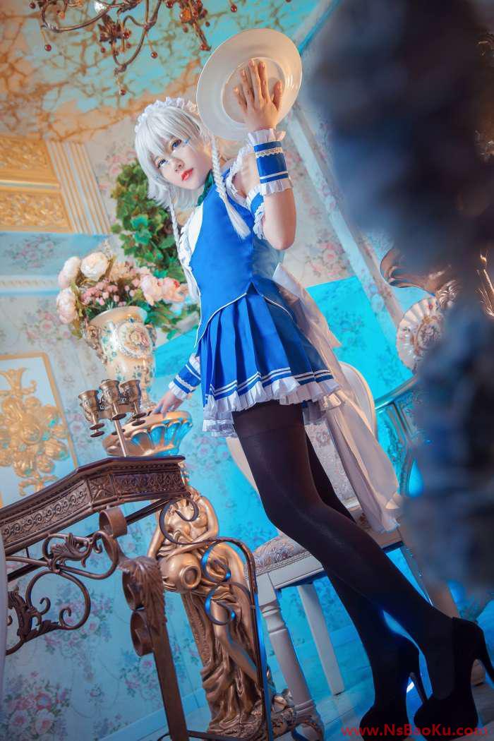 图片[2]-[Cosplay] 嘿丝&腿控福利-东方眼镜乡 十六夜咲夜 [14P/99M]-男士宝库