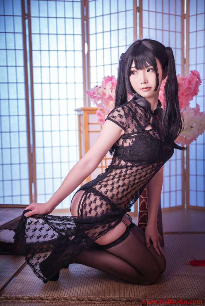 网紅Coser@面饼仙儿 – 嘿丝情趣旗袍 [21P/234MB]-男士宝库