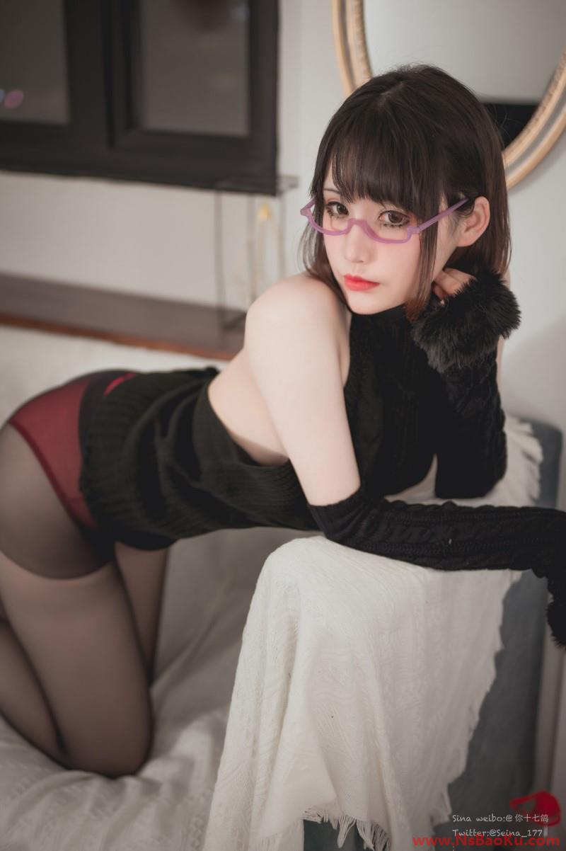 微博红人动漫Coser@-黑川-年上彼女 白色毛衣 [12P/125MB]-男士宝库