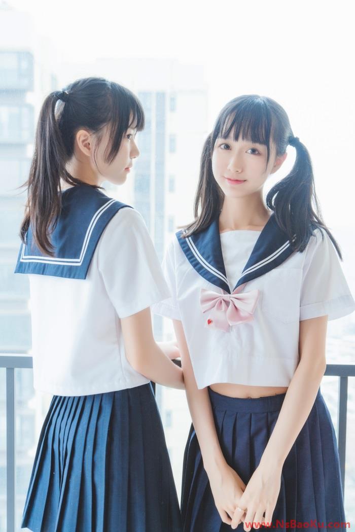 人气Coser@桜桃喵&木绵绵 – 她(制服×制服) [37P/718MB]-男士宝库