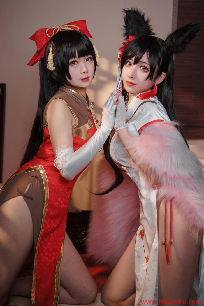 图片[2]-知名动漫Coser@rioko凉凉子 爱宕旗袍 [20P/266MB]-男士宝库