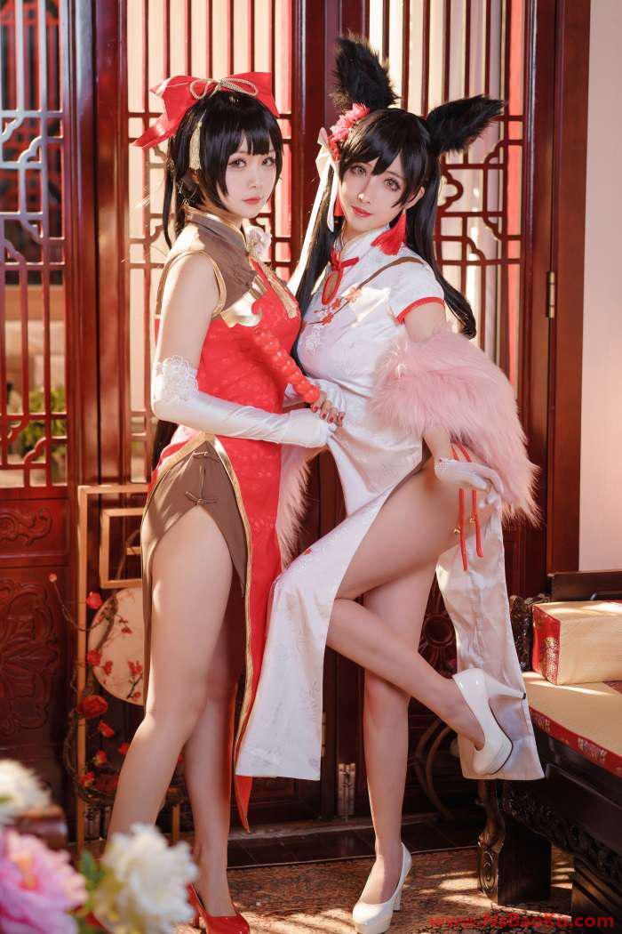 图片[3]-知名动漫Coser@rioko凉凉子 爱宕旗袍 [20P/266MB]-男士宝库