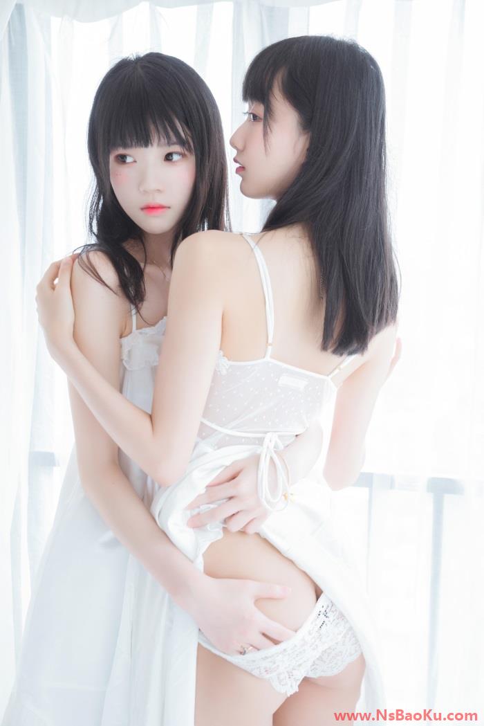 图片[2]-人气Coser@桜桃喵&木绵绵 – 朝(白裙×白裙) [58P/724MB]-男士宝库