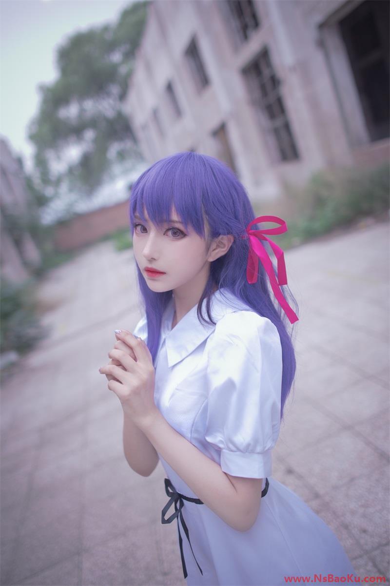 人气动漫Coser@Shika小鹿鹿 – 间桐樱 HF [15P/31MB]-男士宝库