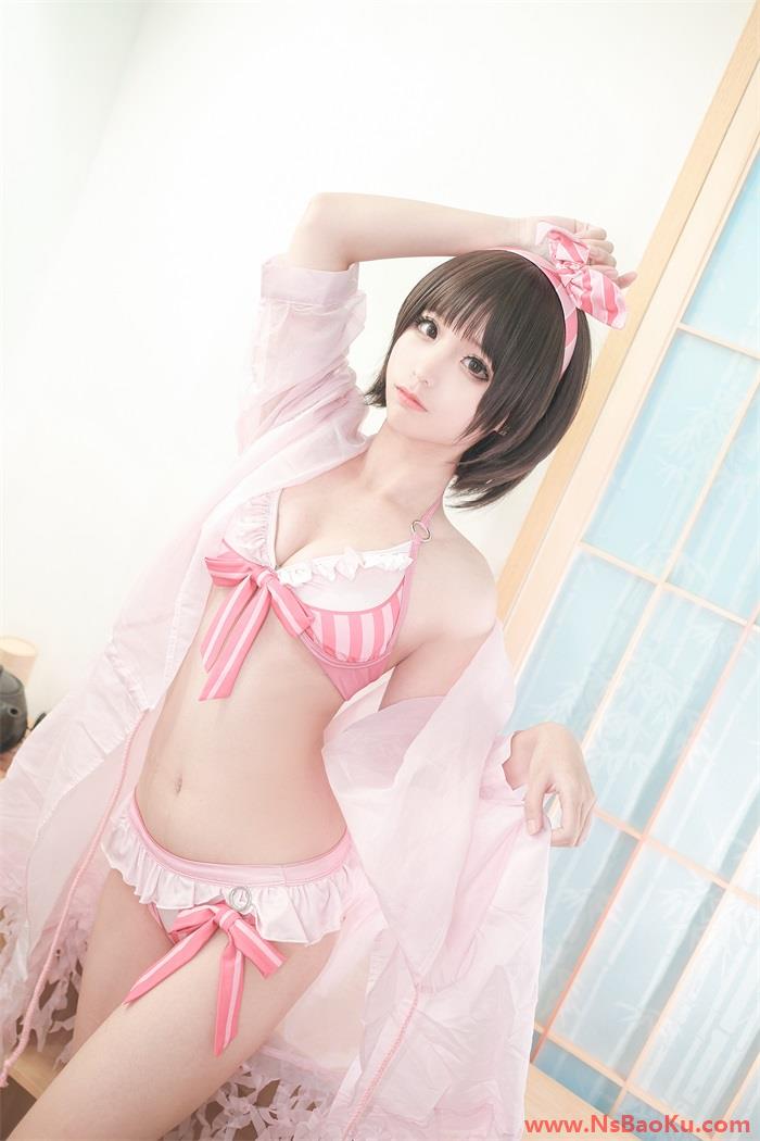 图片[2]-知名动漫博主@蠢沫沫 加藤惠泳装 [40P/473MB]-男士宝库