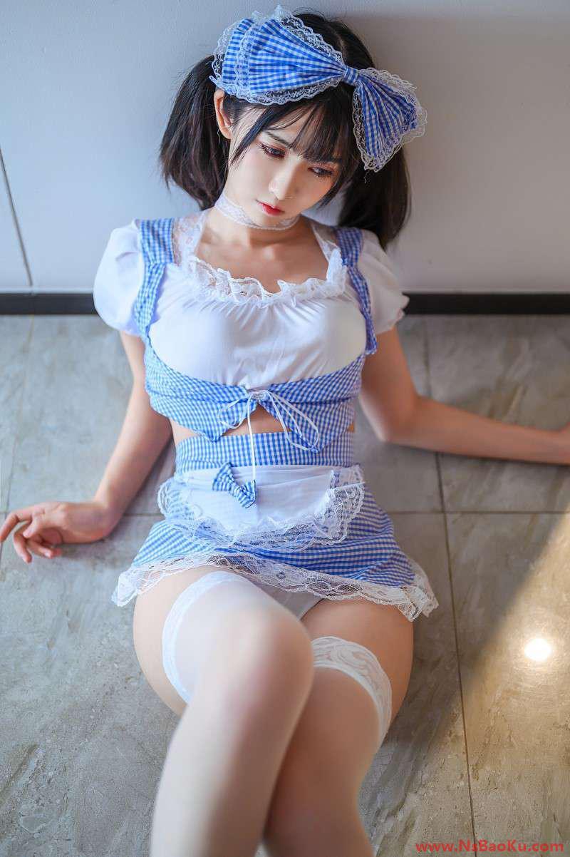 图片[4]-人气动漫Coser@鳗鱼霏儿 蓝白女仆 [32P/1V/1.05G]-男士宝库