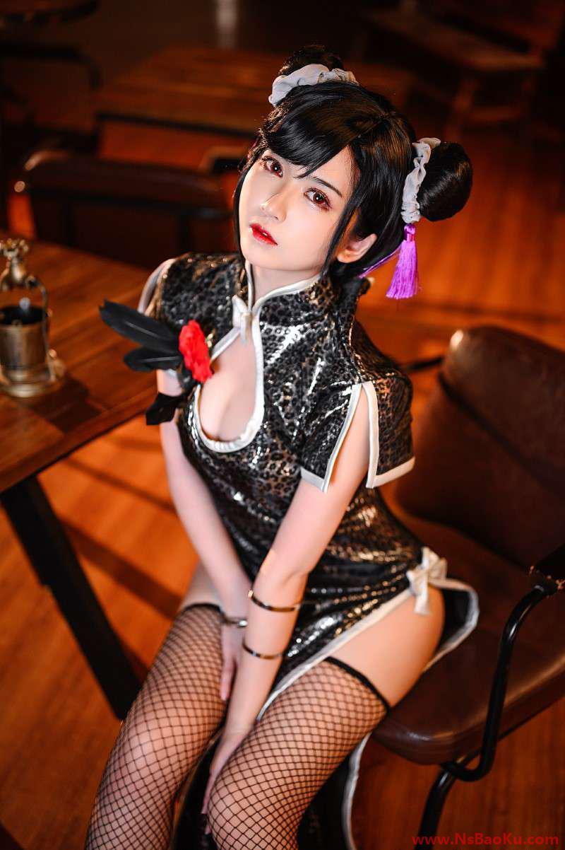 人气动漫Coser@鳗鱼霏儿 蒂法旗袍 [42P/841MB]-男士宝库