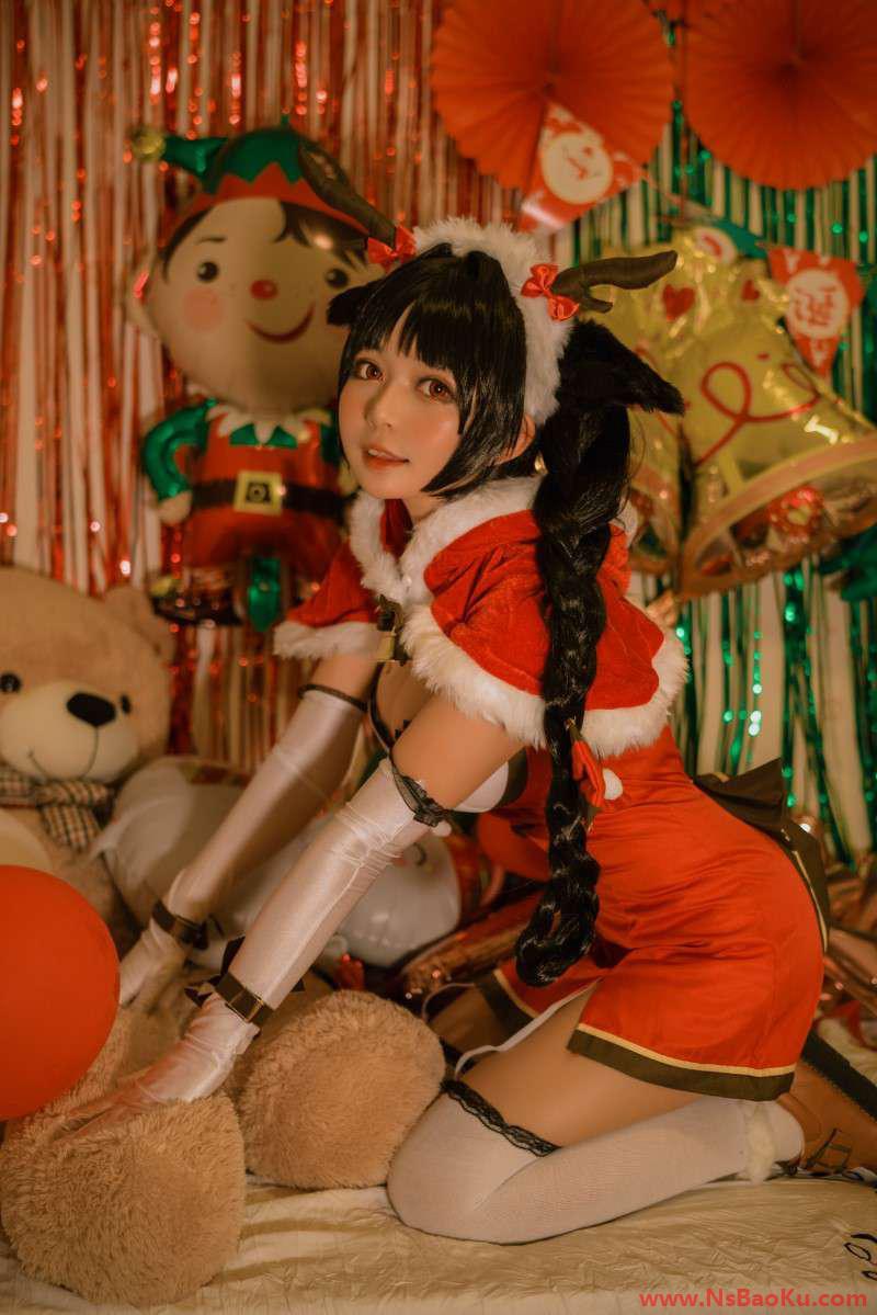 知名动漫博主@黑猫猫OvO 大潮圣诞 [16P/415MB]-男士宝库