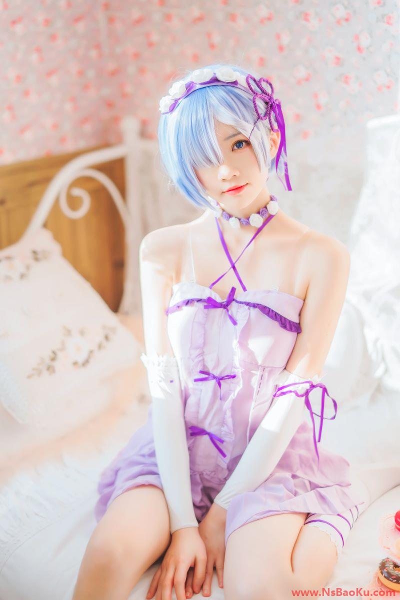 图片[3]-人气Coser@桜桃喵 蕾姆小睡裙 [40P/639MB]-男士宝库