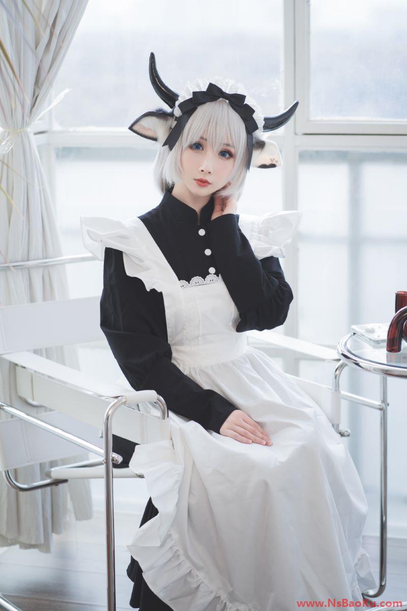 图片[2]-知名动漫Coser@rioko凉凉子 贴心的牛奶女仆 [45P/465MB]-男士宝库
