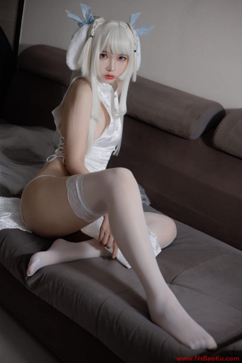 图片[2]-网紅Coser@疯猫ss 白旗袍 [40P/721MB]-男士宝库